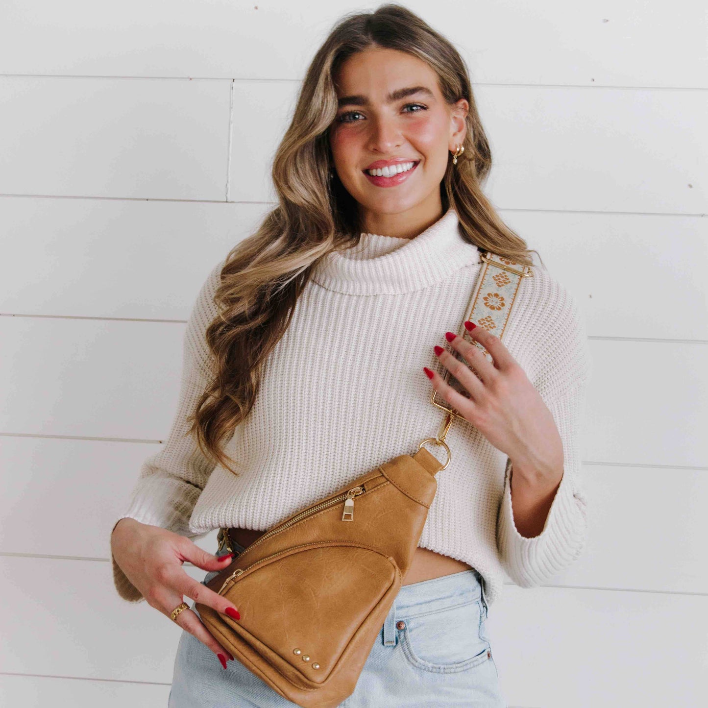 Sling Bag brown Purse Bag Shoulder Bag Handbag Tote Clutch Crossbody Bag Wristlet Belt Bag Bum Bag Fanny Pack